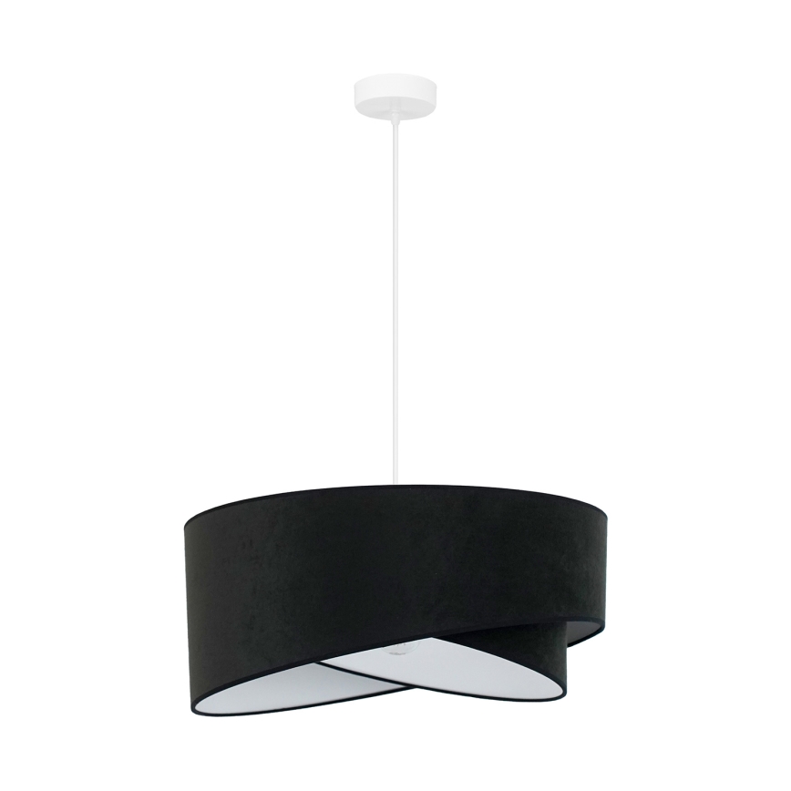 Brilagi - LED Lestenec na vrvici LYRA 1xE27/15W/230V črna/bela