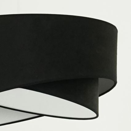 Brilagi - LED Lestenec na vrvici LYRA 1xE27/15W/230V črna/bela