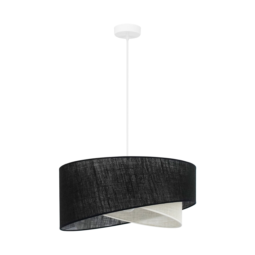 Brilagi - LED Lestenec na vrvici LYRA 1xE27/15W/230V črna/krem barva