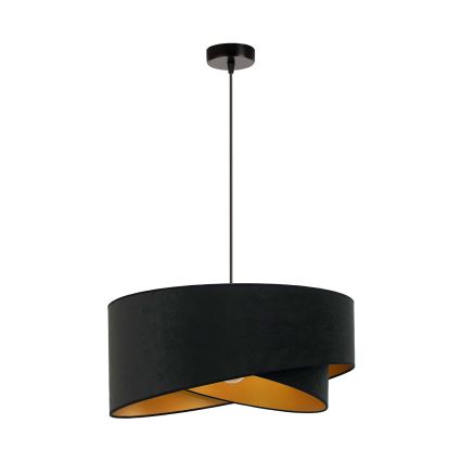 Brilagi - LED Lestenec na vrvici LYRA 1xE27/15W/230V črna/zlata