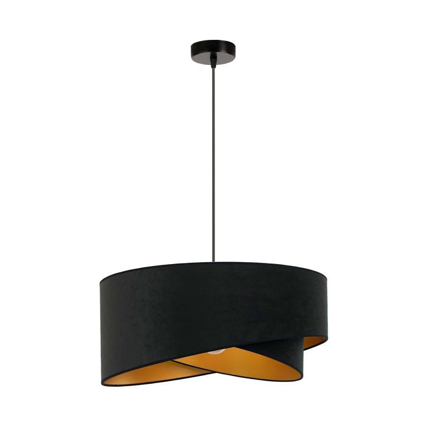 Brilagi - LED Lestenec na vrvici LYRA 1xE27/15W/230V črna/zlata