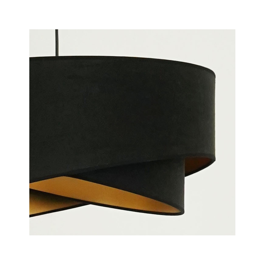 Brilagi - LED Lestenec na vrvici LYRA 1xE27/15W/230V črna/zlata