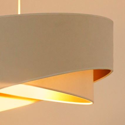 Brilagi - LED Lestenec na vrvici LYRA 1xE27/15W/230V krem barva/bela