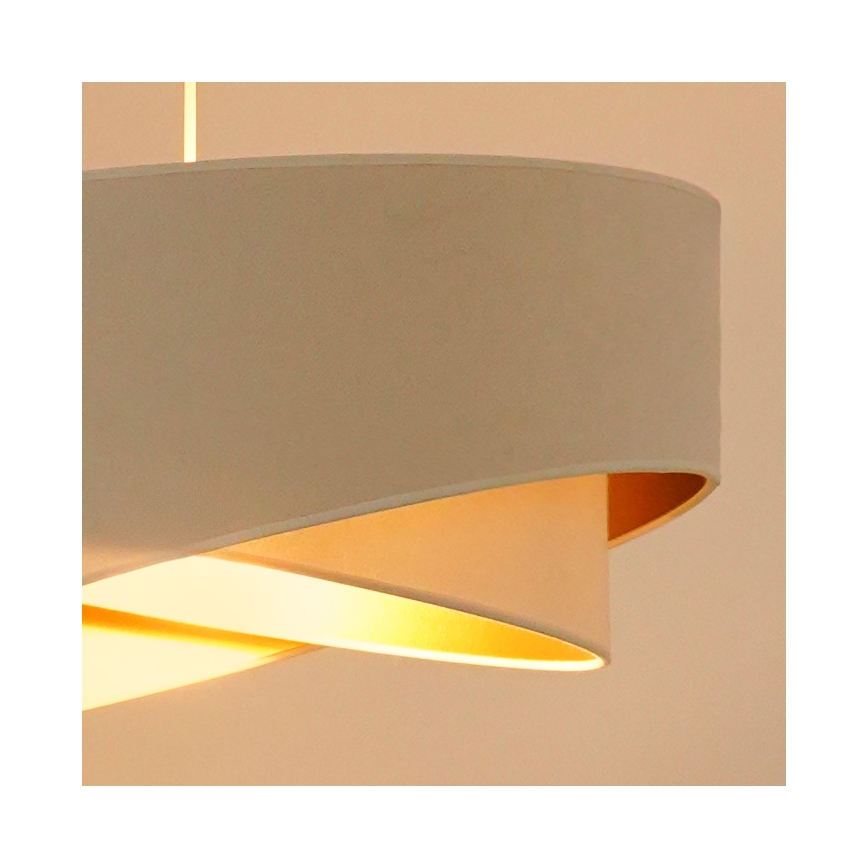 Brilagi - LED Lestenec na vrvici LYRA 1xE27/15W/230V krem barva/bela