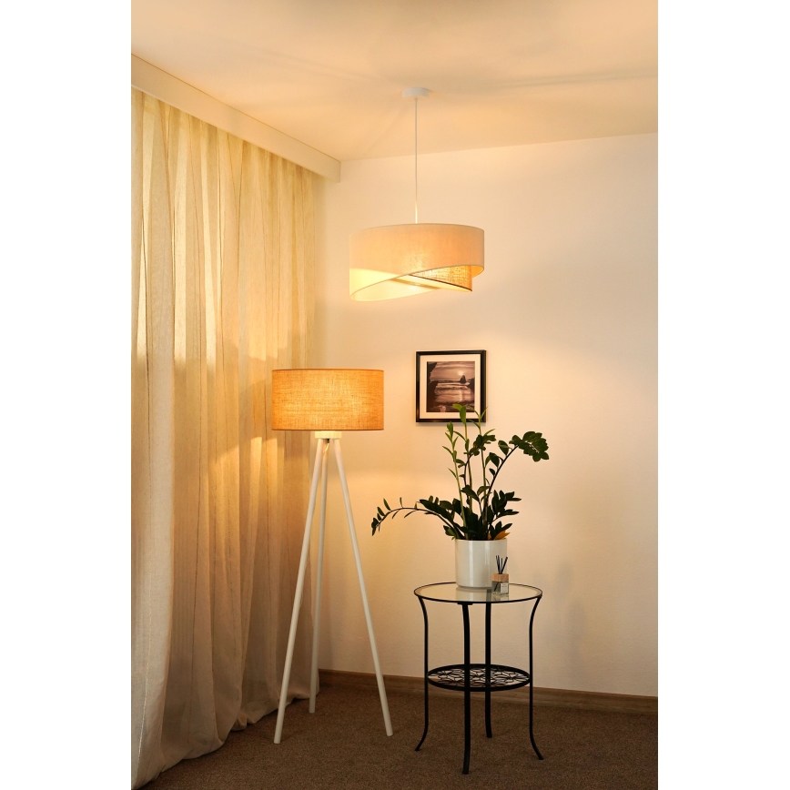 Brilagi - LED Lestenec na vrvici LYRA 1xE27/15W/230V krem barva/bež