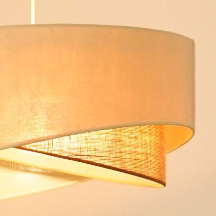 Brilagi - LED Lestenec na vrvici LYRA 1xE27/15W/230V krem barva/bež