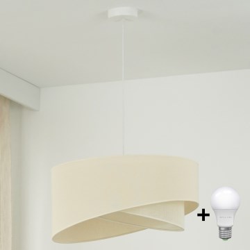 Brilagi - LED Lestenec na vrvici LYRA 1xE27/15W/230V krem barva