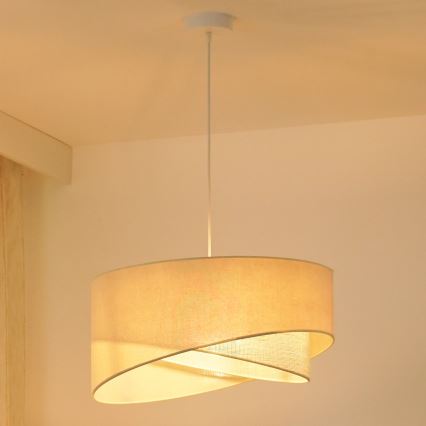 Brilagi - LED Lestenec na vrvici LYRA 1xE27/15W/230V krem barva
