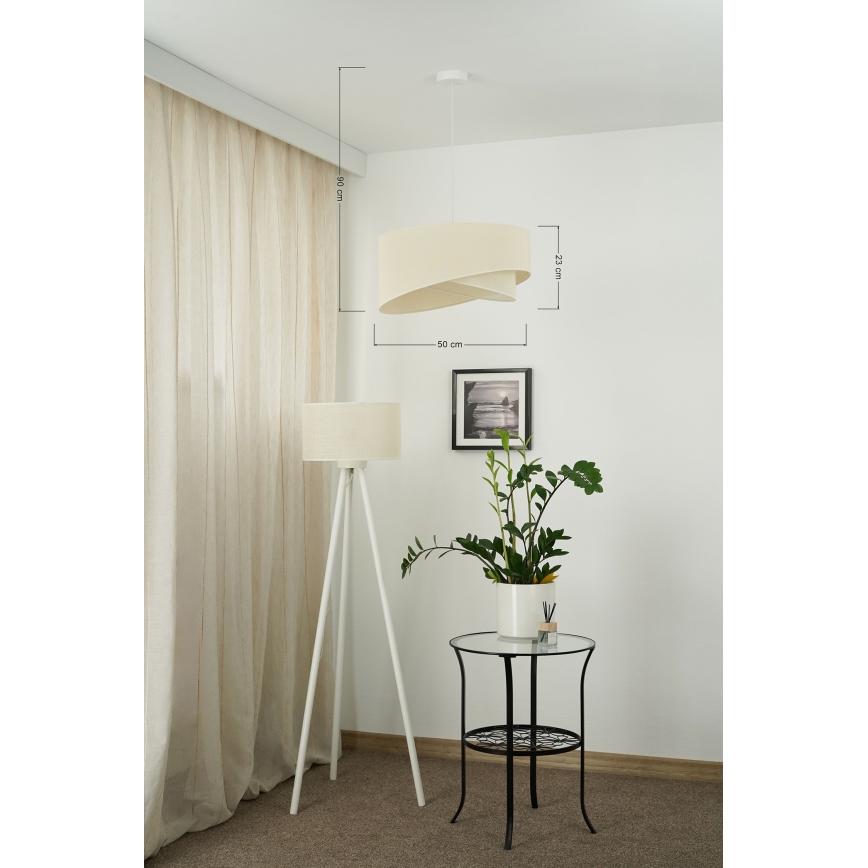 Brilagi - LED Lestenec na vrvici LYRA 1xE27/15W/230V krem barva