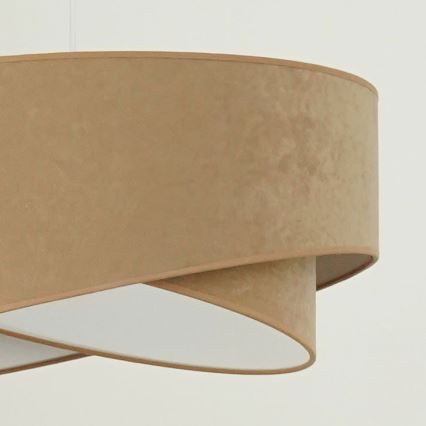Brilagi - LED Lestenec na vrvici LYRA 1xE27/15W/230V rjava/bela