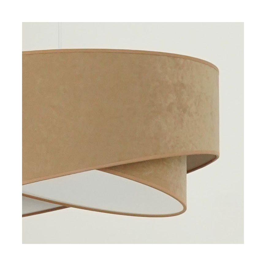 Brilagi - LED Lestenec na vrvici LYRA 1xE27/15W/230V rjava/bela