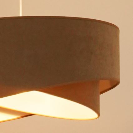 Brilagi - LED Lestenec na vrvici LYRA 1xE27/15W/230V rjava/bela