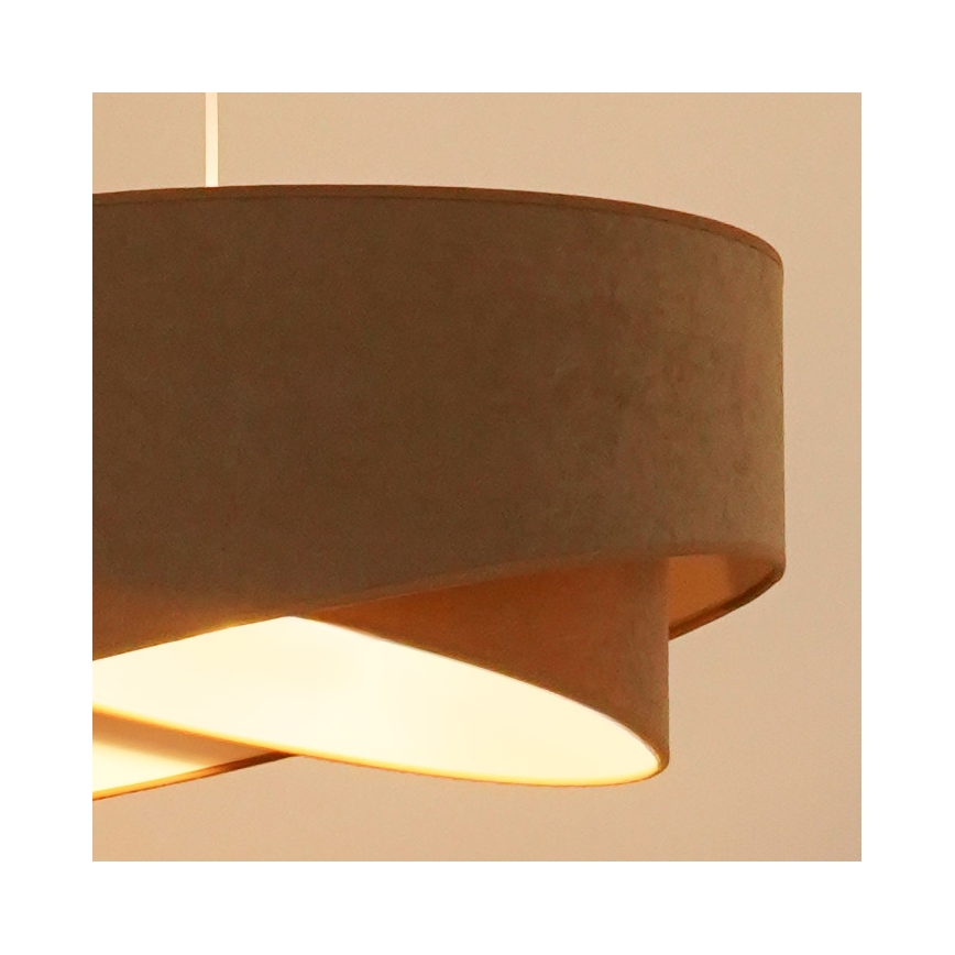 Brilagi - LED Lestenec na vrvici LYRA 1xE27/15W/230V rjava/bela