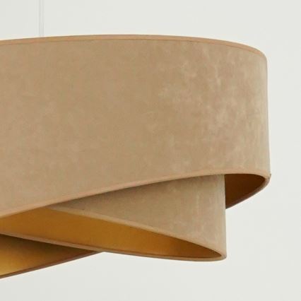 Brilagi - LED Lestenec na vrvici LYRA 1xE27/15W/230V rjava/zlata