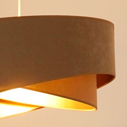 Brilagi - LED Lestenec na vrvici LYRA 1xE27/15W/230V rjava/zlata