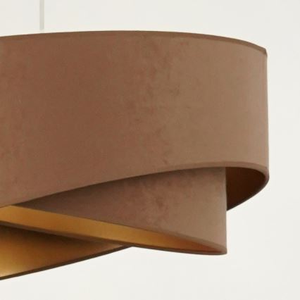Brilagi - LED Lestenec na vrvici LYRA 1xE27/15W/230V rjava/zlata