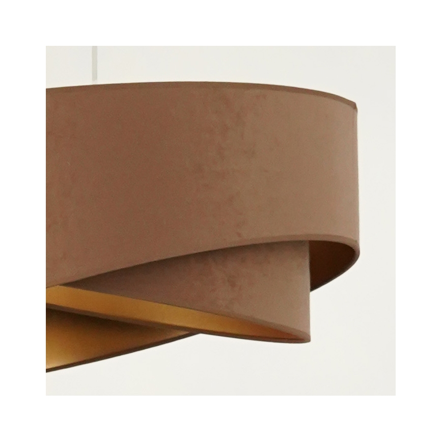Brilagi - LED Lestenec na vrvici LYRA 1xE27/15W/230V rjava/zlata