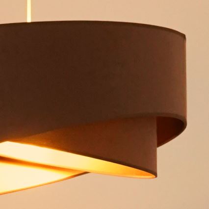Brilagi - LED Lestenec na vrvici LYRA 1xE27/15W/230V rjava/zlata