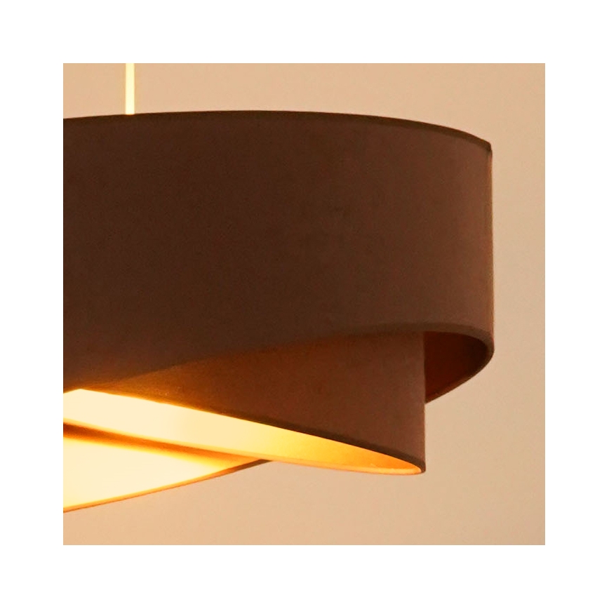 Brilagi - LED Lestenec na vrvici LYRA 1xE27/15W/230V rjava/zlata