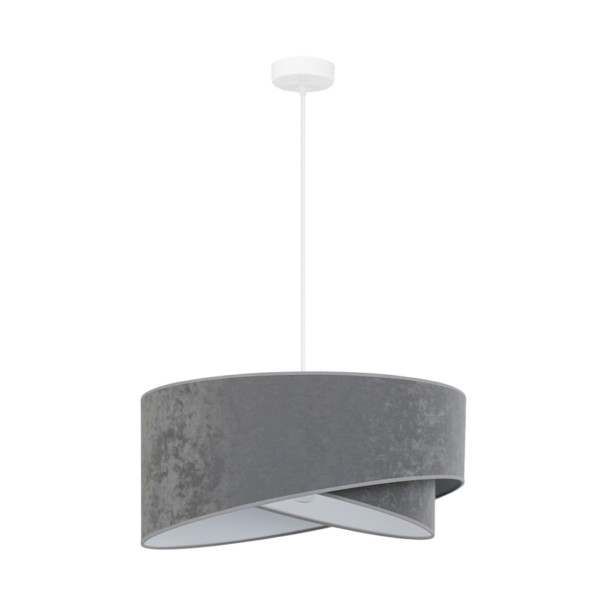 Brilagi - LED Lestenec na vrvici LYRA 1xE27/15W/230V siva/bela