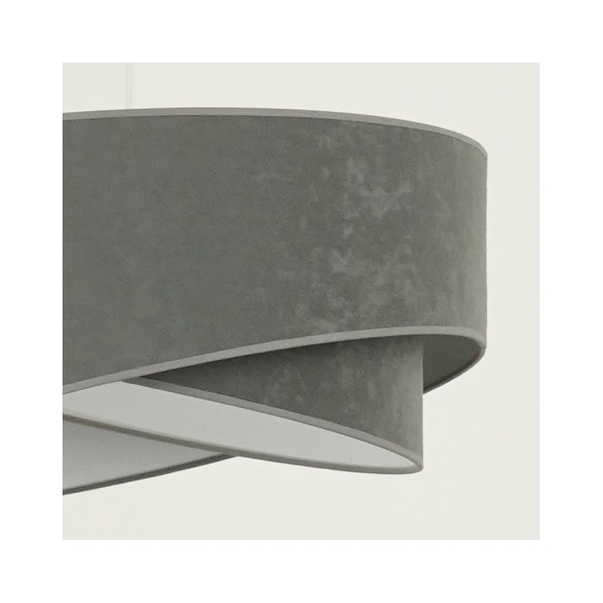 Brilagi - LED Lestenec na vrvici LYRA 1xE27/15W/230V siva/bela