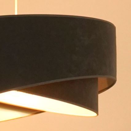 Brilagi - LED Lestenec na vrvici LYRA 1xE27/15W/230V siva/bela