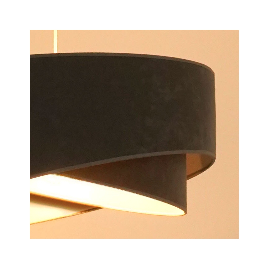 Brilagi - LED Lestenec na vrvici LYRA 1xE27/15W/230V siva/bela