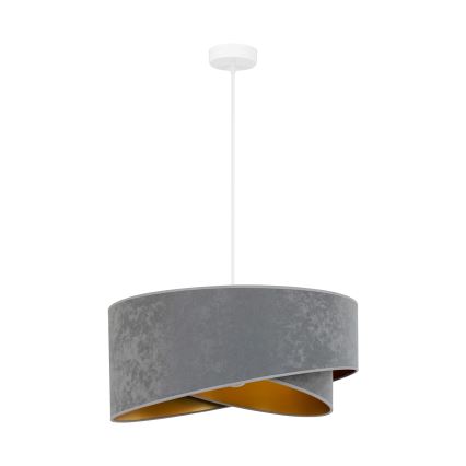 Brilagi - LED Lestenec na vrvici LYRA 1xE27/15W/230V siva/zlata