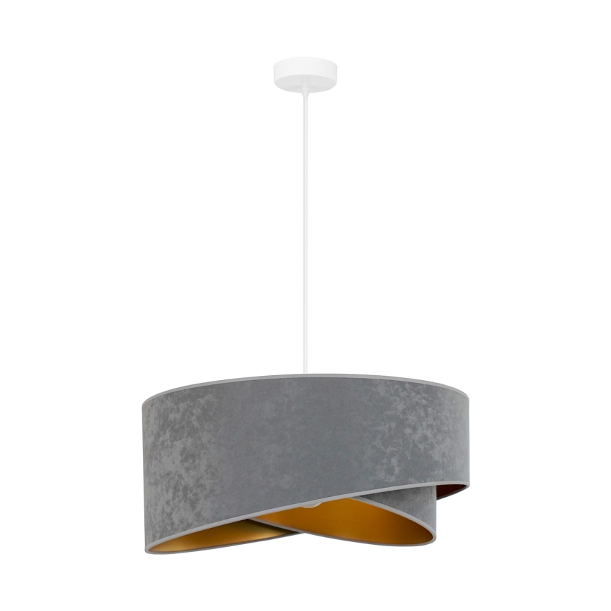 Brilagi - LED Lestenec na vrvici LYRA 1xE27/15W/230V siva/zlata