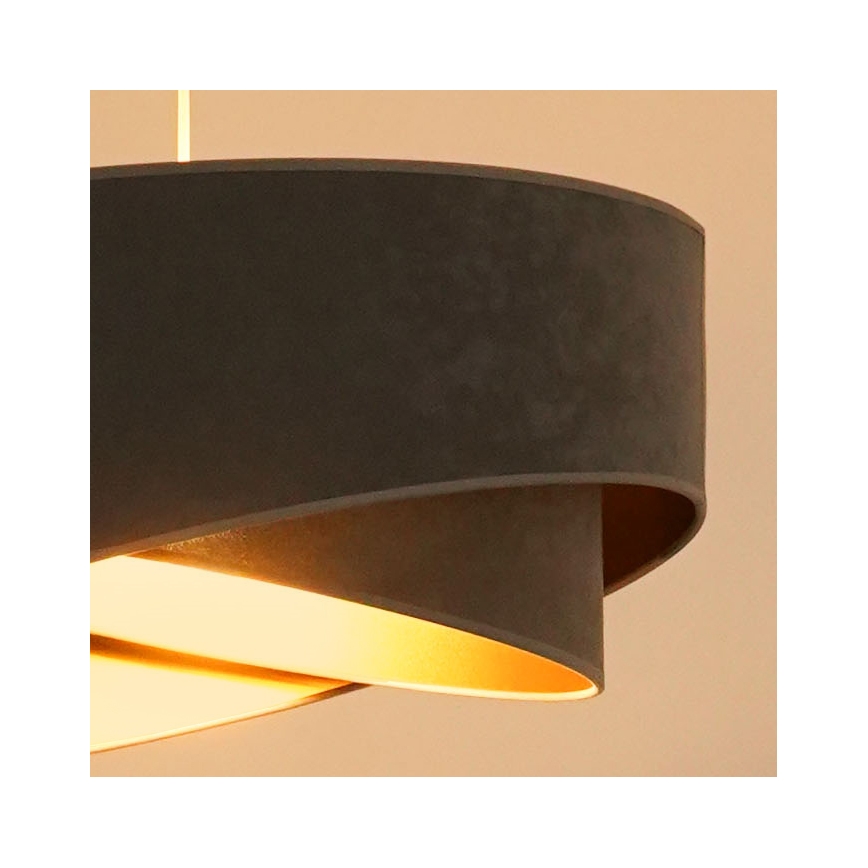Brilagi - LED Lestenec na vrvici LYRA 1xE27/15W/230V siva/zlata