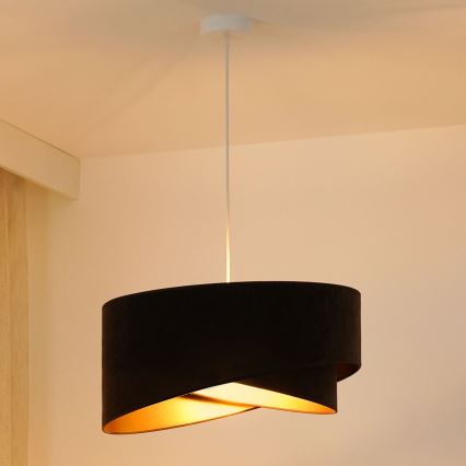 Brilagi - LED Lestenec na vrvici LYRA 1xE27/15W/230V temno rjava/zlata