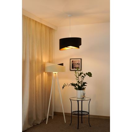 Brilagi - LED Lestenec na vrvici LYRA 1xE27/15W/230V temno rjava/zlata