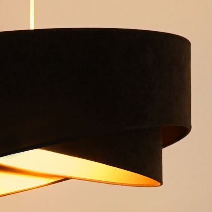 Brilagi - LED Lestenec na vrvici LYRA 1xE27/15W/230V temno rjava/zlata