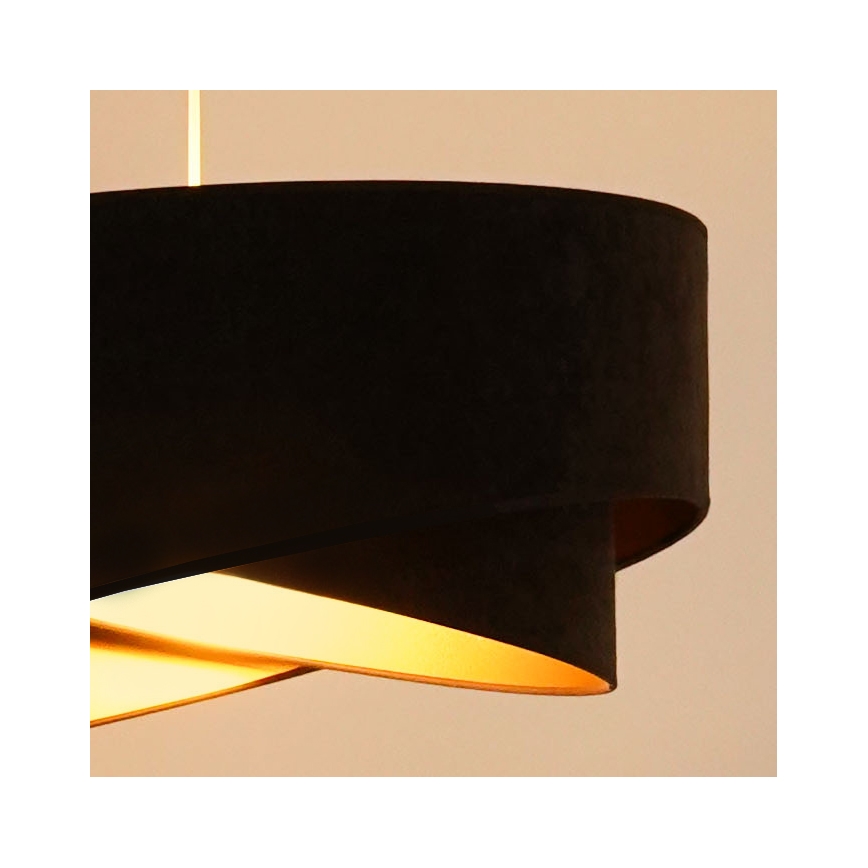 Brilagi - LED Lestenec na vrvici LYRA 1xE27/15W/230V temno rjava/zlata