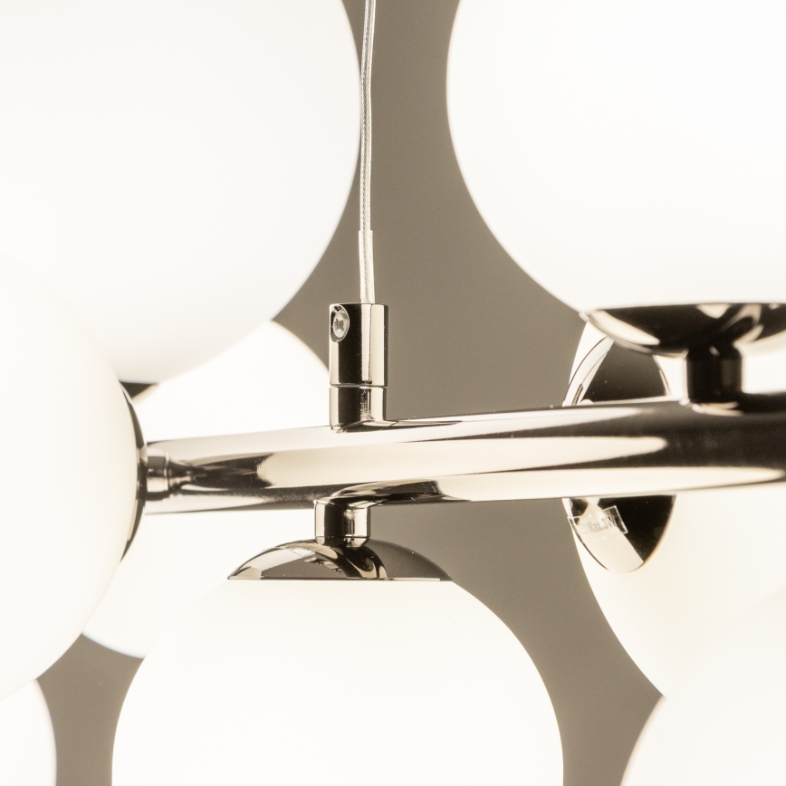 Brilagi - LED Lestenec na vrvici MILLA 10xG9/3W/230V sijajni krom/bela