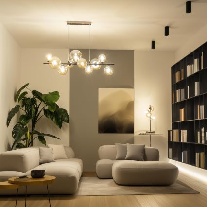 Brilagi - LED Lestenec na vrvici MILLA 10xG9/3W/230V sijajni krom/zlata