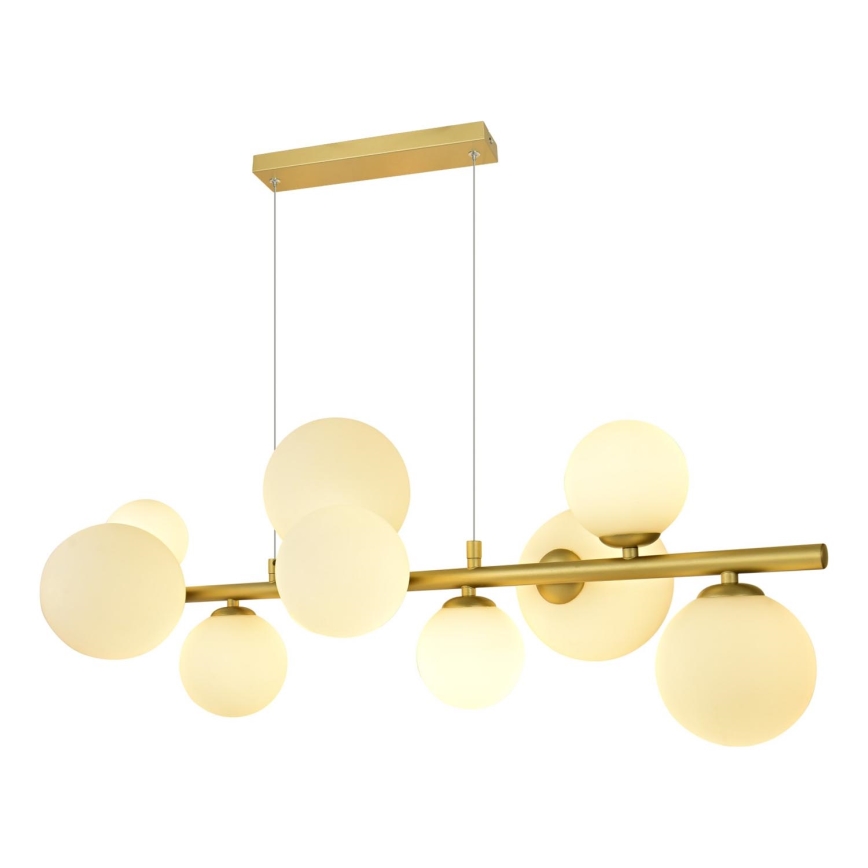 Brilagi - LED Lestenec na vrvici MILLA 10xG9/3W/230V zlata/bela