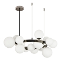 Brilagi - LED Lestenec na vrvici MILLA 15xG9/3W/230V sijajni krom/bela