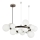Brilagi - LED Lestenec na vrvici MILLA 15xG9/3W/230V sijajni krom/bela