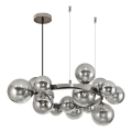 Brilagi - LED Lestenec na vrvici MILLA 15xG9/3W/230V sijajni krom/dimna
