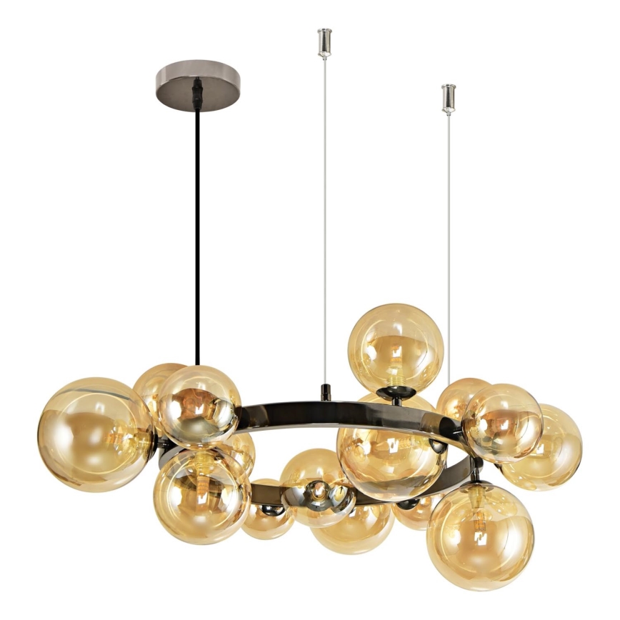 Brilagi - LED Lestenec na vrvici MILLA 15xG9/3W/230V sijajni krom/zlata