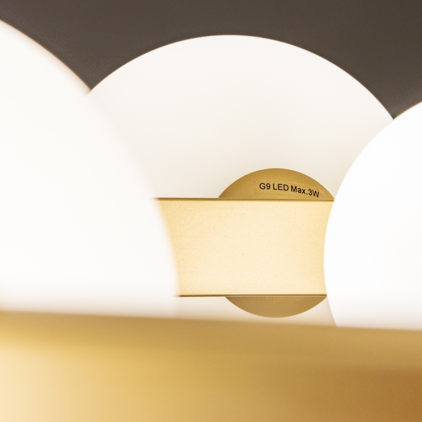 Brilagi - LED Lestenec na vrvici MILLA 15xG9/3W/230V zlata/bela