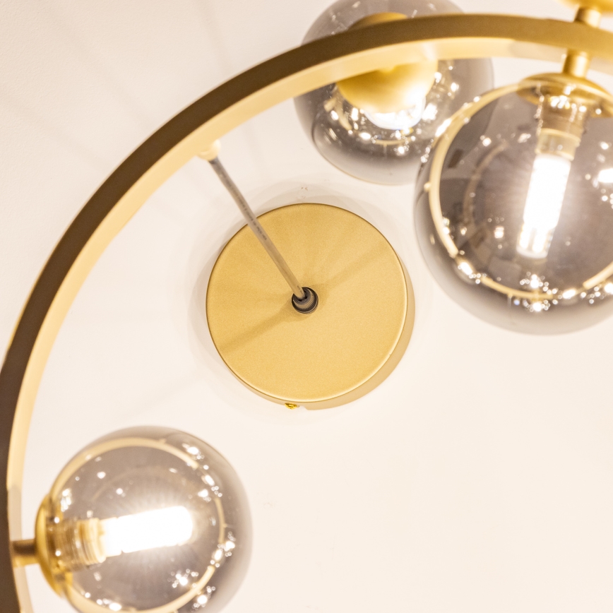 Brilagi - LED Lestenec na vrvici MILLA 15xG9/3W/230V zlata/dimna