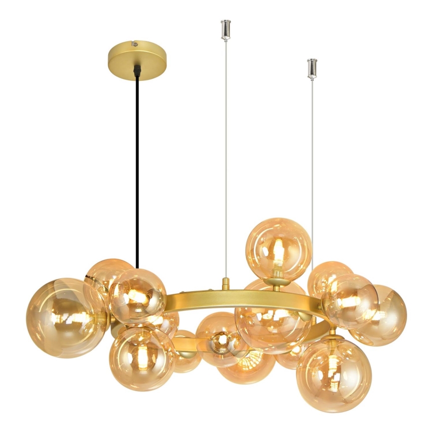 Brilagi - LED Lestenec na vrvici MILLA 15xG9/3W/230V zlata