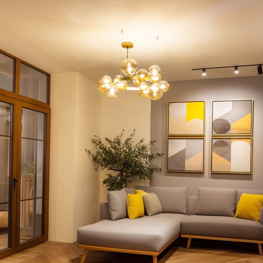 Brilagi - LED Lestenec na vrvici MILLA 15xG9/3W/230V zlata