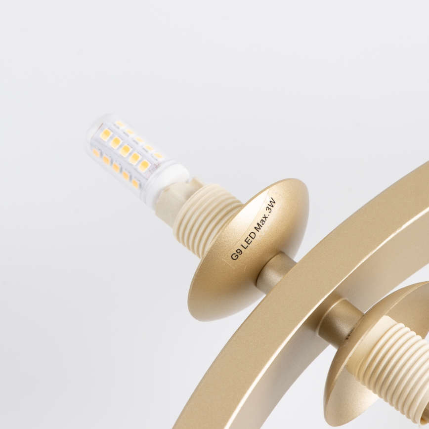 Brilagi - LED Lestenec na vrvici MILLA 15xG9/3W/230V zlata