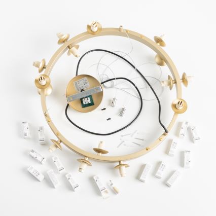 Brilagi - LED Lestenec na vrvici MILLA 15xG9/3W/230V zlata