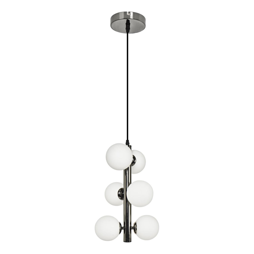 Brilagi - LED Lestenec na vrvici MILLA 6xG9/3W/230V sijajni krom/bela