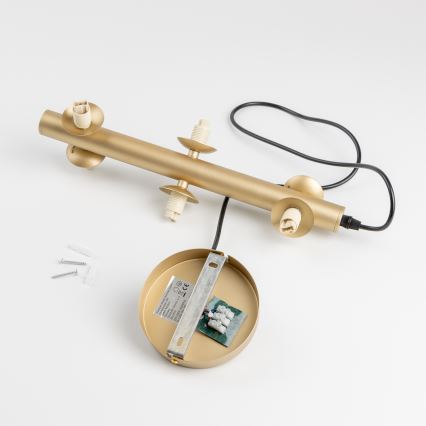 Brilagi - LED Lestenec na vrvici MILLA 6xG9/3W/230V zlata/dimna