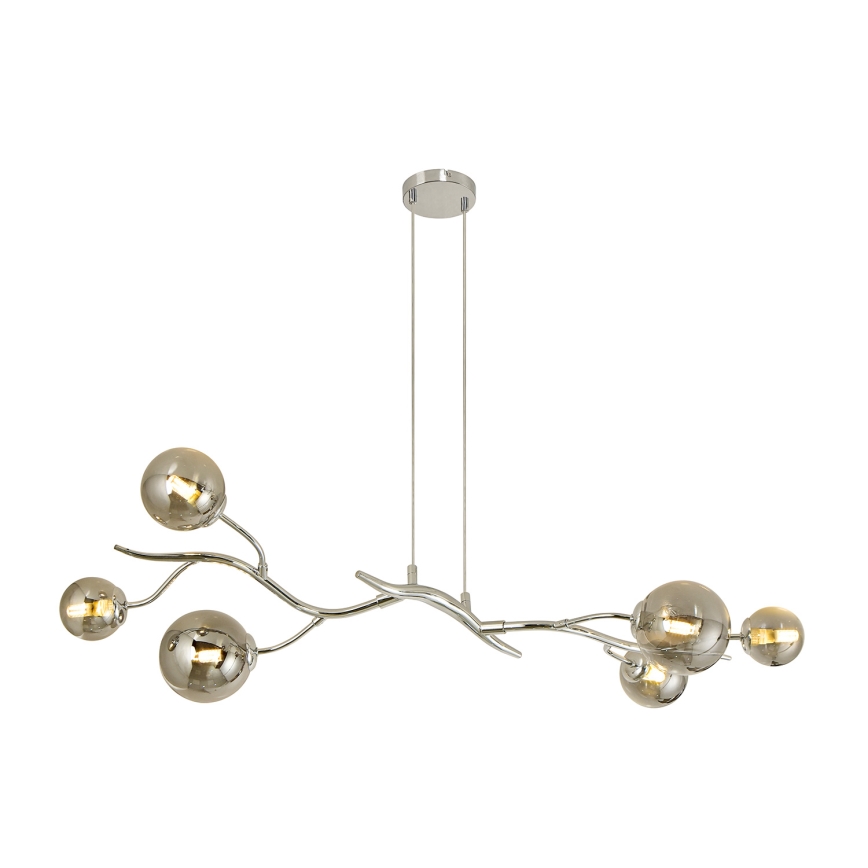 Brilagi - LED Lestenec na vrvici MISTEL 6xG9/3W/230V sijajni krom/dimna